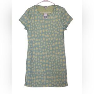 Freshman 1996 Daisy Floral Dress XL NWT Blue Yellow Cottagecore